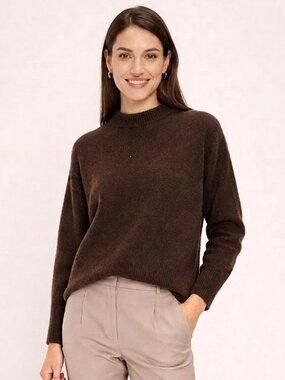 Rails Miranda Cashmere Silk Sweater Chocolate Brown